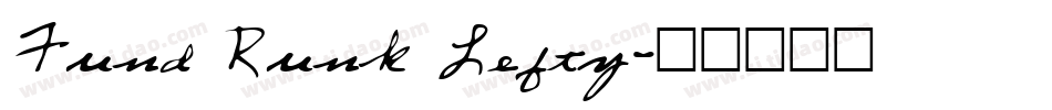 Fund Runk Lefty字体转换